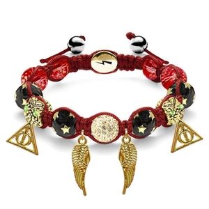 Patronus Charm Red / Gold Harry Potter Deathly Hallows NOGU Adjustable Bracelet